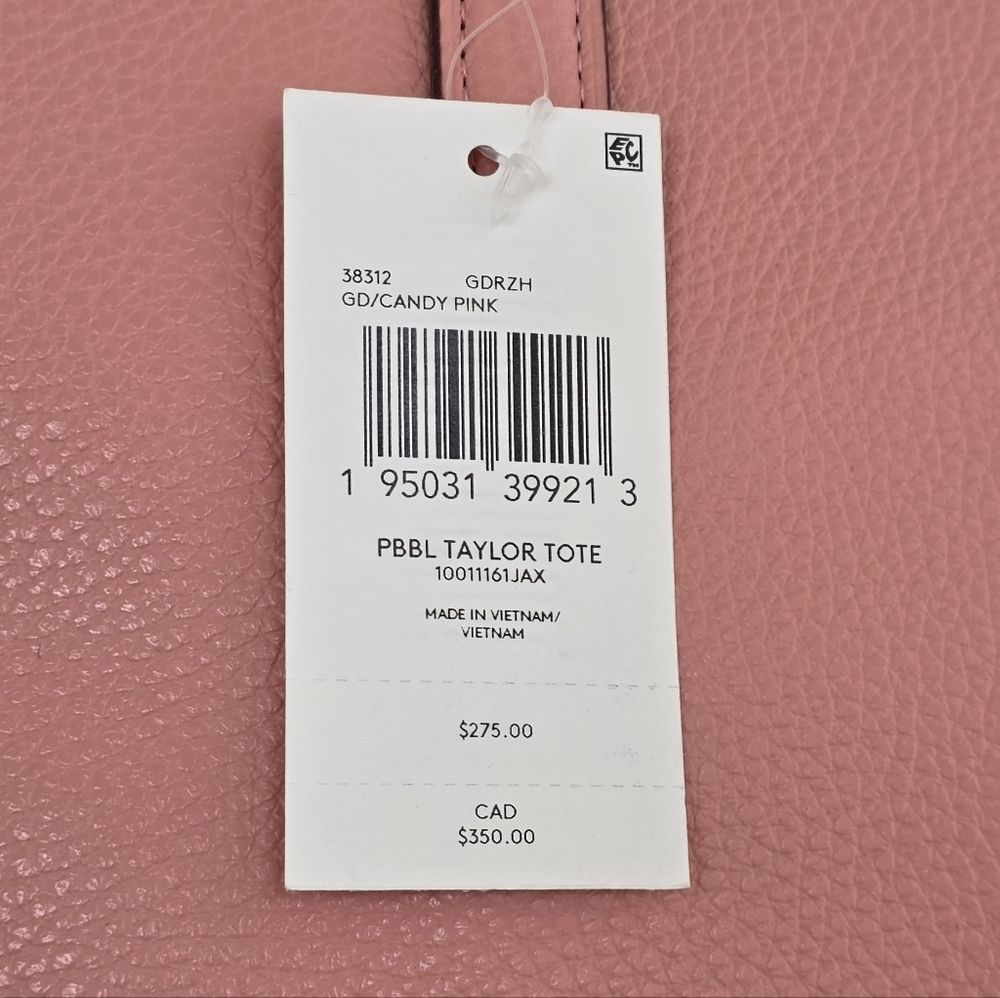 Coach Pink Taylor Tote - Picture 7 of 10